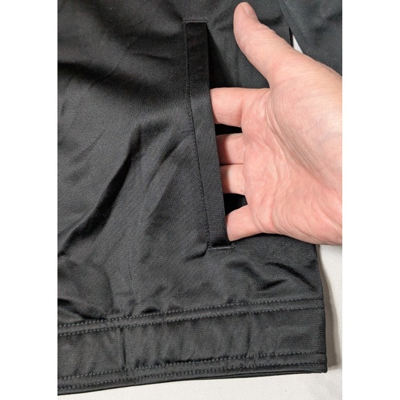 REEBOK TRAINING ESSENTIALS Men Large Black Linear Logo Track Jacket NEW READ - Picture 7 of 16